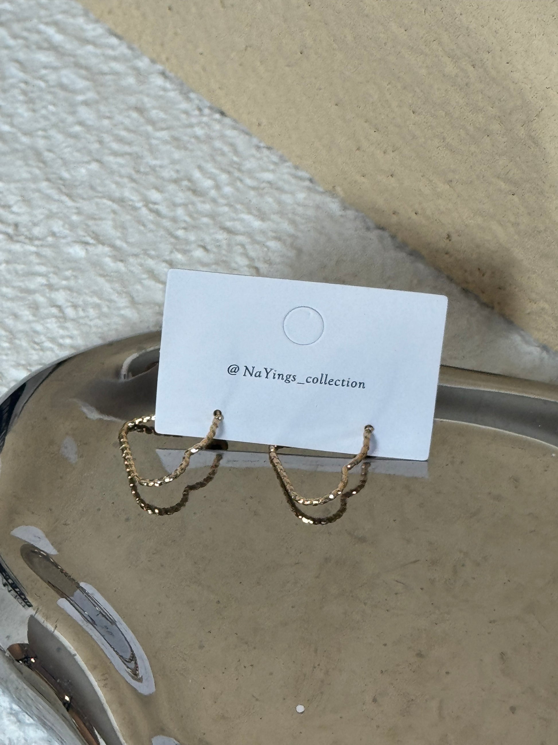 Love Hoops Gold Earrings