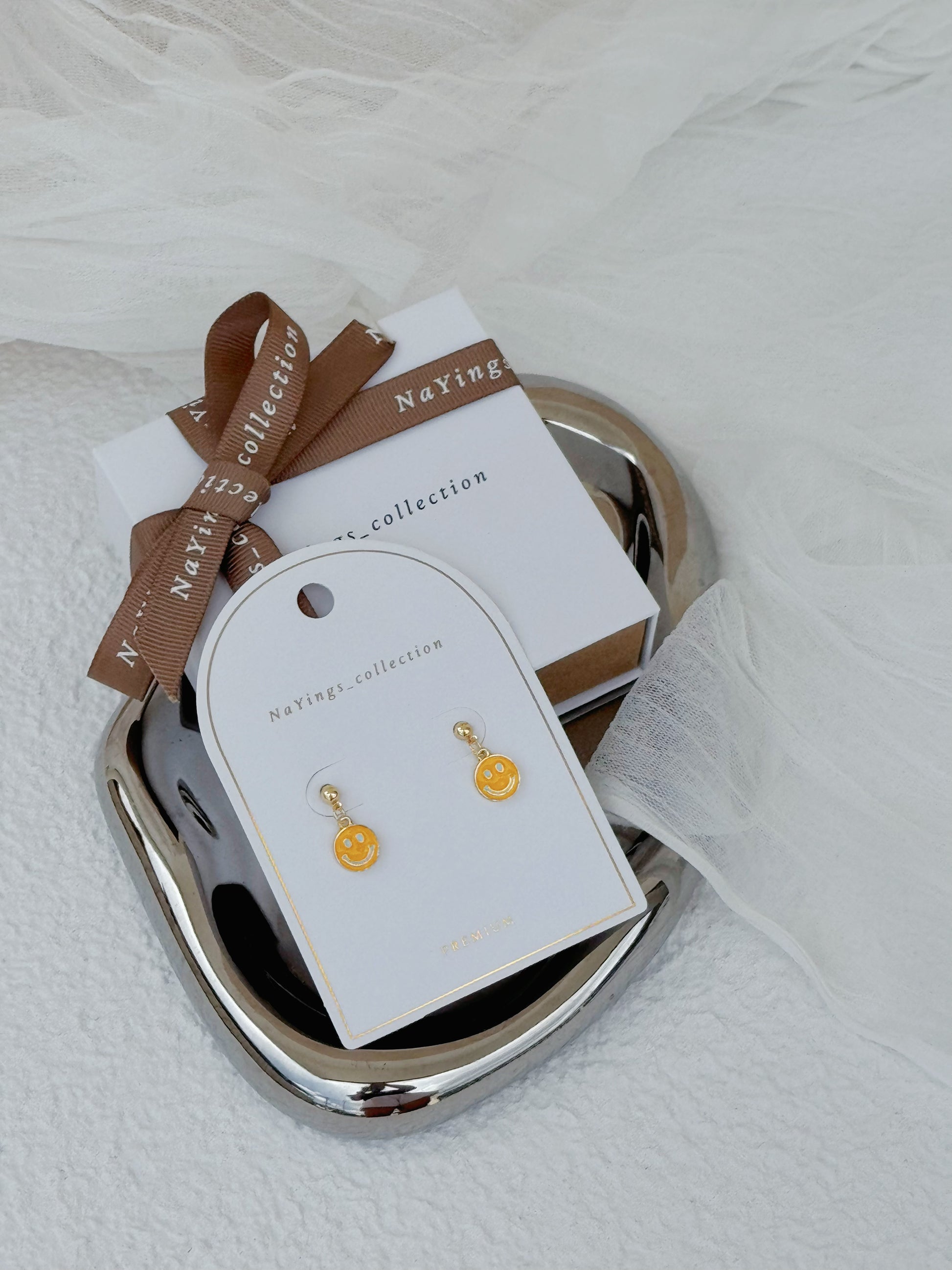 Cheerful Smiley Earrings